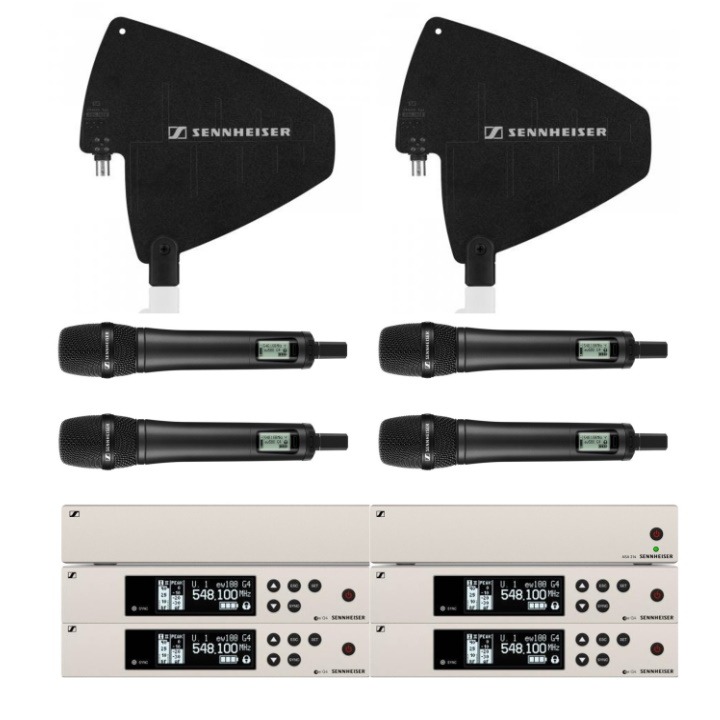 micro sans fil UHF Sennheiser G4 récepteur et micro main