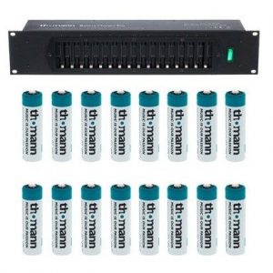 Chargeur professionnel pour un maximum 16 piles rechargeables de taille AA