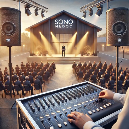 sonorisation-inauguration-usine-batiment-commerce-sono-medoc