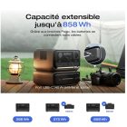 Pack sonorisation PA complet pour vos événements avec batterie extensible jusqu’à 858 Wh et ports USB-C.