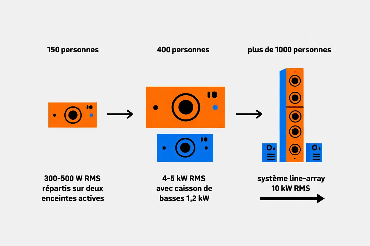 Dimensionnement puissance audio conférence