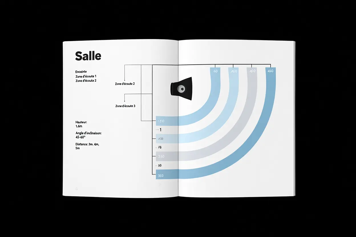 Schéma positionnement enceinte