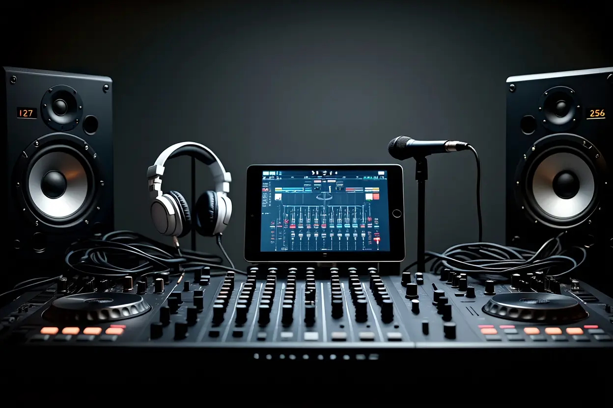 Options de connectivité et entrées sur enceinte DJ