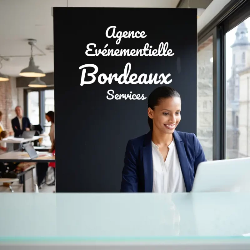 Équipe d'agence événementielle organisant un événement professionnel