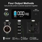 Power Station 388Wh/300W: Énergie À Portée De Main - affichage numérique, ports USB-C PD27W et sections DC/AC pour alimentation multi-équipements.