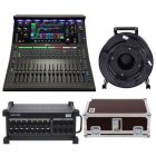 Mixeur Allen & Heath SQ5+ avec câblage et mallette; ensemble audio pro pour live et studio